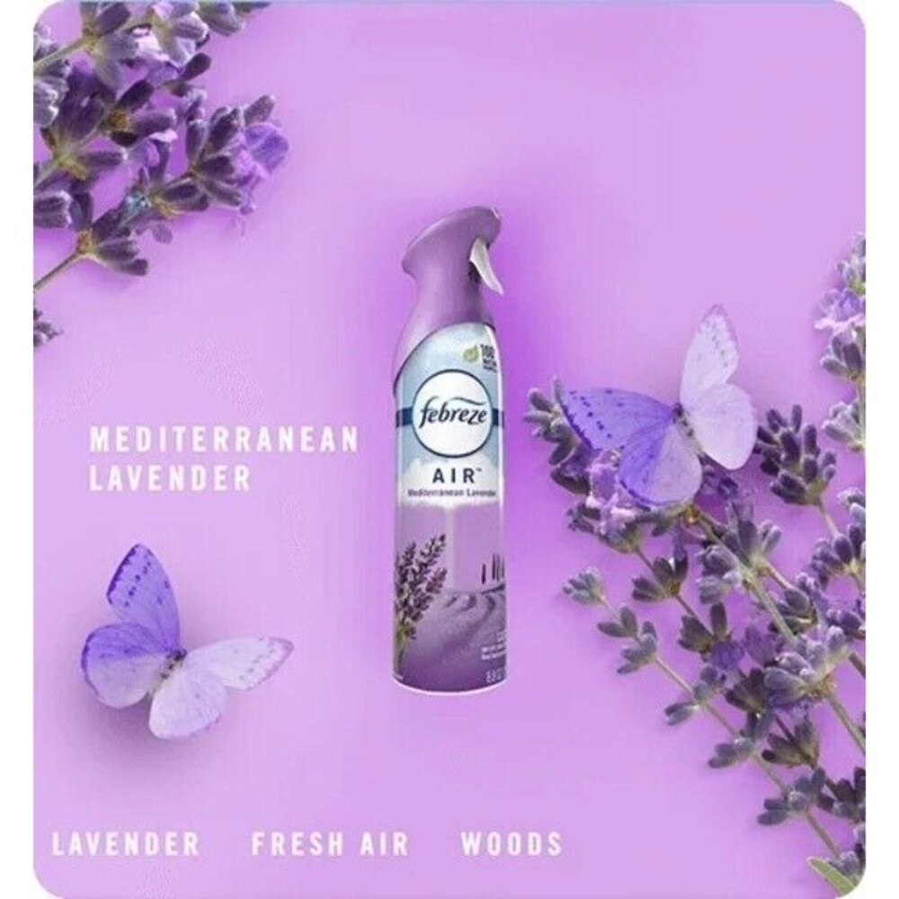 Febreze Air Refresher, Mediterranean Lavender 8.8 oz, 2 Count